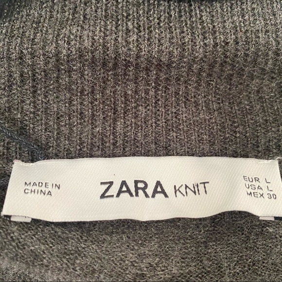ZARA Knit boxy oversized drop shoulder sweater - Picture 7 of 9